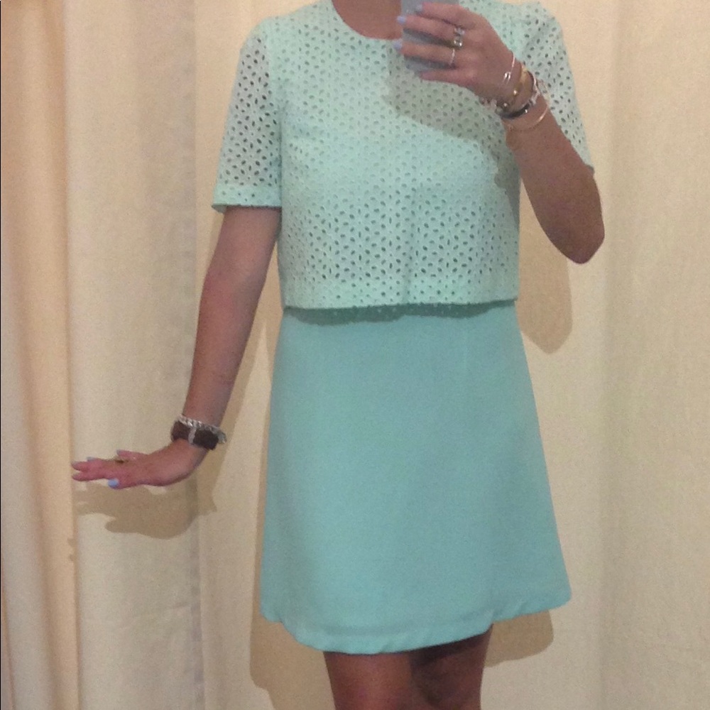 pinkyotto Mint Green Shift Dress